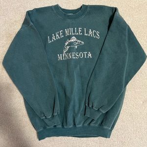 Vintage Lake Mill Lacs Minnesota sweatshirt size large